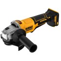 Akumulatorowa szlifierka kątowa, 125mm, 18V, XR, DEWALT [DCG408NT-XJ]