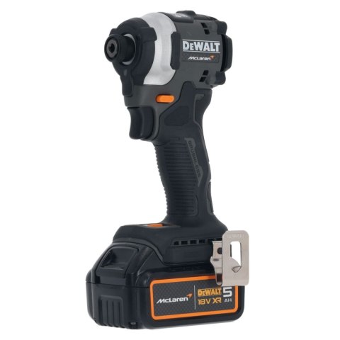 Akumulatorowa zakrętarka udarowa 1/4", 18V, 2x5Ah, XR, DeWalt [DCF85MP2T-QW] edycja MCLAREN