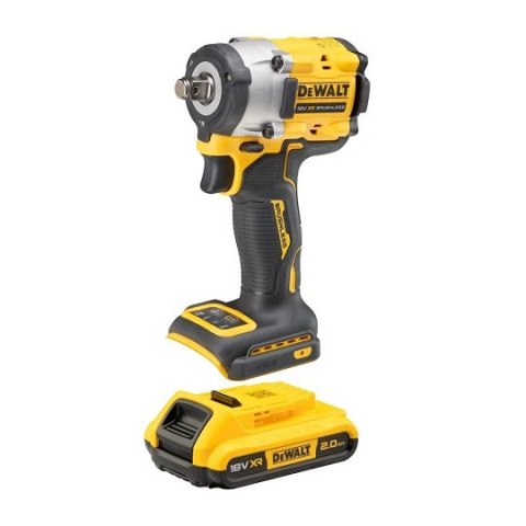 Akumulatorowy klucz udarowy 1/2", 406Nm, 18V XR, DeWalt [DCF921D2T-QW] 2x2,0Ah, Li-Ion
