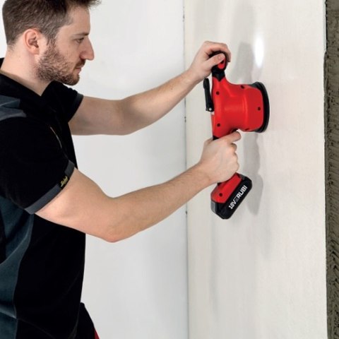 Akumulatorowy wibrator do płytek z przyssawką 18V, RV-18 ENERGY, Rubi [60943] 2,0Ah