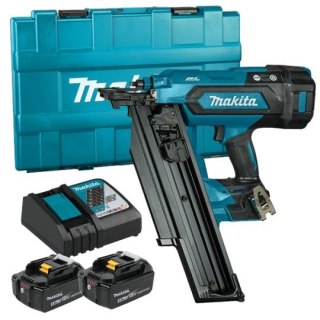 Gwoździarka akumulatorowa do gwoździ z łbem okrągłym 50-90mm, 18V, Makita [DBN901RTE] 2x5,0Ah, LXT