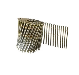 Gwoździe bębnowe TJEP 3,8x130 mm RING ryflowane czarne - 1500 szt., 16°, stalowe do gwoździarek
