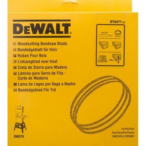 Piła taśmowa do drewna, 6 zębów/cal, do przecinarki DW876, DeWalt [DT8471-QZ]