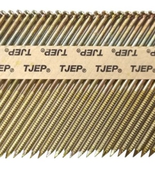 TJEP Gwoździe 3,1x98 mm RING ocynk - 2800 szt. | Papier 34° | Ryflowane