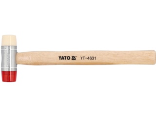 Młotek blacharski YATO YT-4631 - 250 g, z wymiennymi końcówkami PU i nylon, trzonek hikora