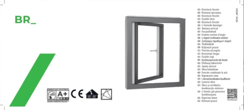 Okno dachowe kolankowe FAKRO BRP -wersja prawa