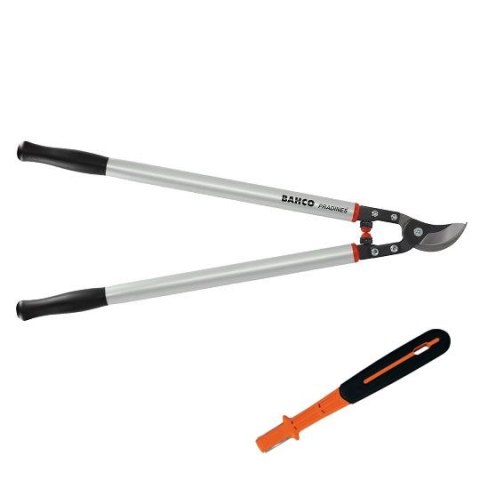 Profesjonalny sekator dwuręczny do gałęzi 750mm + ostrzałka węglikowa, Bahco [P160-SL-75-SHARP-X]