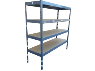 🏗️ Regał magazynowy IRON RACK SYSTEM 180x180x60 cm – 4 półki MDF, 1520 kg nośności