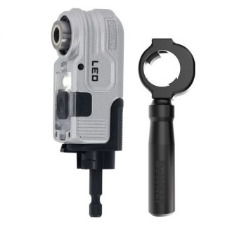 Udarowa głowica kątowa 90° z oświetleniem LED, 1/4" , DeWalt [DTLRA-QZ]
