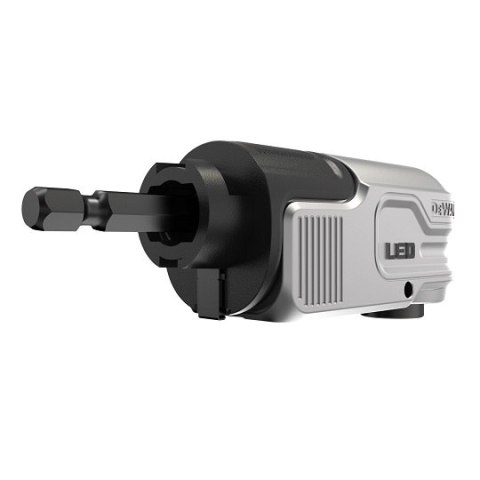 Udarowa głowica kątowa 90° z oświetleniem LED, 1/4" , DeWalt [DTLRA-QZ]