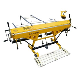 Zaginarka dekarska Sorex ZRS-2160 STANDARD - mobilna giętarka do blachy z nożem krążkowym i kątomierzem