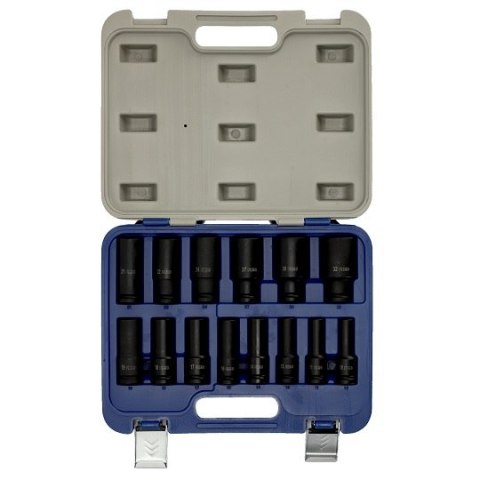 Zestaw 14szt. nasadek udarowych sześciokątnych 1/2" wydłużonych, M10-M32, Irimo [168-14-4]