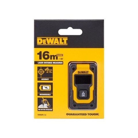 Zestaw: laser krzyżowy czerwony 30m, 10,8V/1,7Ah, USB + dalmierz, DeWalt [DCLE14201RB-DW055PL]