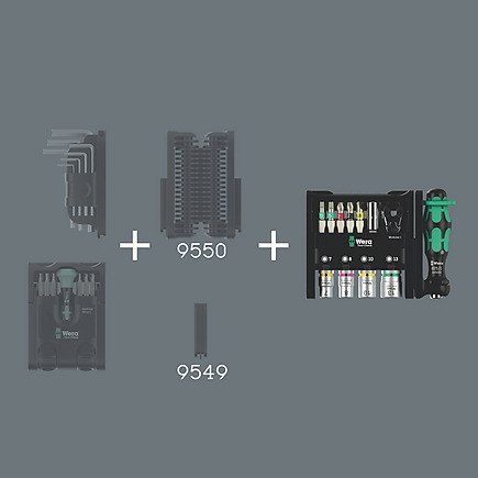 21szt. końcówek i nasadek 1/4'' Tool-Check Modular 1 WERA [05049000001]