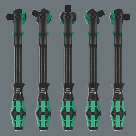 Grzechotka ręczna, uchylna 1/2'', 277mm, 8000 C Zyklop Speed Black Edition, WERA [05135882001]