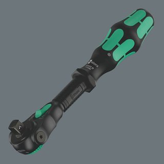 Grzechotka ręczna, uchylna 3/8'', 199mm, 8000 B Zyklop Speed Black Edition, Wera [05135881001]