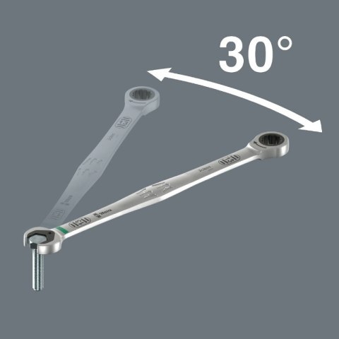 Klucz płasko-oczkowy z grzechotką 10x209mm Joker SB 6007 WERA [05020351001]