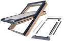 Pakiet Okno dachowe FAKRO FTP-V P50 78x140 GreenView + kołnierz EZV-AX00