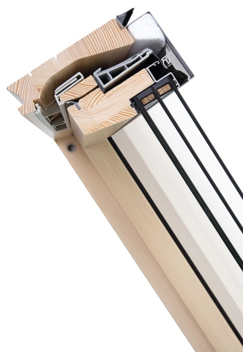 Pakiet Okno dachowe FAKRO FTP-V P50 78x140 GreenView + kołnierz EZV-AX00