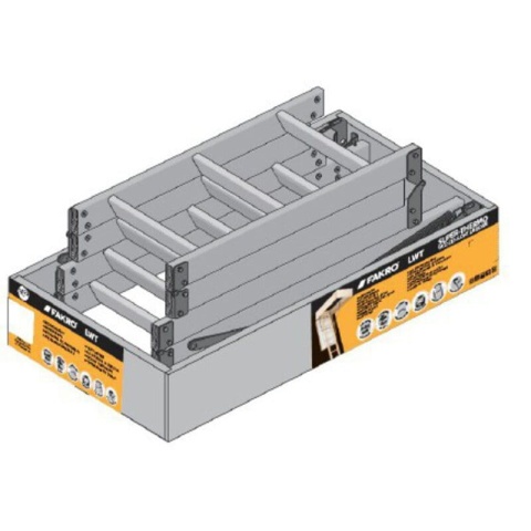 Schody strychowe FAKRO LWT 55x100/280 | U=0,51 W/m²K | klapa 8 cm | drewniane | energooszczędne