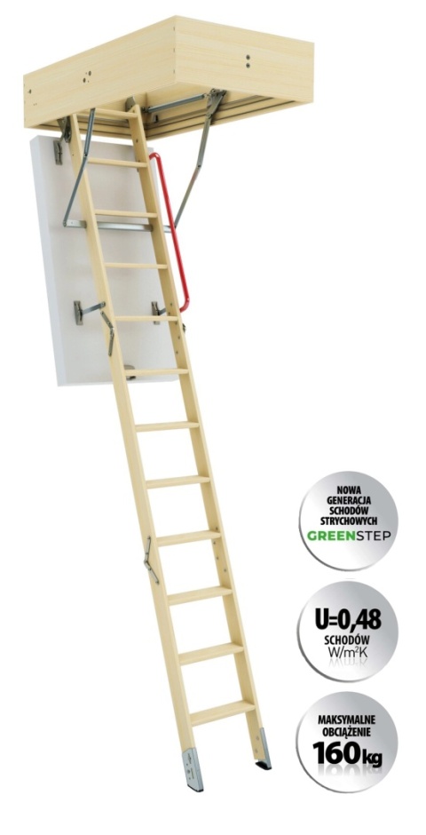 Schody strychowe FAKRO GREENSTEP LWT Super Thermo 60x120/280