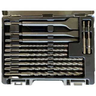 Zestaw 12szt. wierteł i dłut do betonu SDS+, F4 Forte, KIT-12, Alpen [0000500112100]