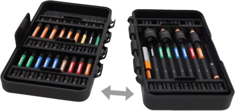 Zestaw 44szt. końcówek udarowych 1/4'', BAHCO [66IM/44C-1]