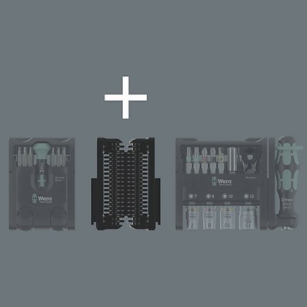 Zestaw 50szt kluczy, końcówek i nasadek 1/4'' Tool-Check Modular Set 1 WERA [05049020001]