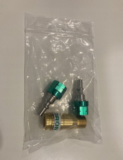 Szybko złączka i 2 sworznie do węży Grun dekarski