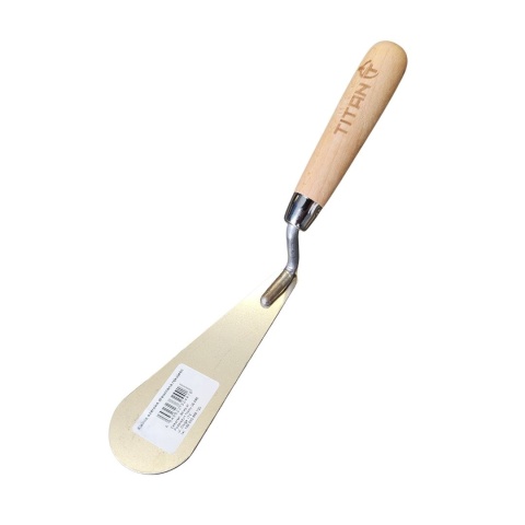 Kielnia Dekarska Szeroka TITAN 160 mm – Drewniana Rękojeść, Stal Nierdzewna