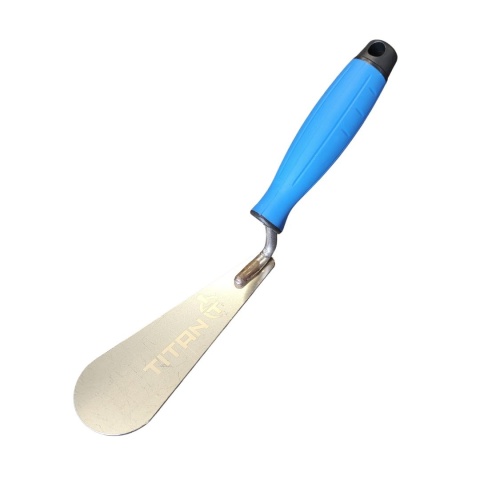 Kielnia Dekarska Szeroka TITAN 160 mm – Gumowana Rękojeść, Stal Nierdzewna