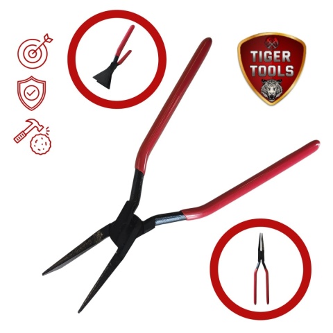 Kleszcze blacharskie TIGER TOOLS – Proste 60 mm (KP60)