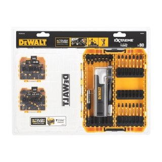 Zestaw 80 szt. końcówek udarowych 1/4' z głowicą kątową DeWALT [DT70775-QZ]