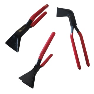 Zestaw kleszczy blacharskich – Proste, 45°, 90° / 60 mm + walizka