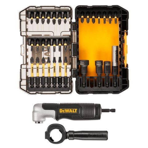 Zestaw końcówek udarowych 1/4" z głowicą kątową, 33 szt, FLEXTORQ, SMALL TOUGH CASE, MCLAREN, DeWALT [DT70782-QZ]