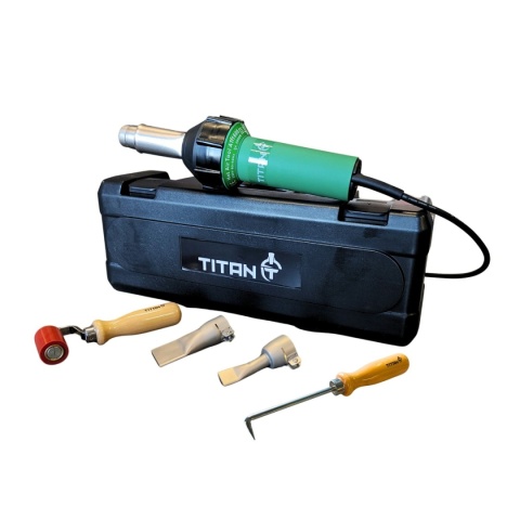 Zgrzewarka do membrany dachowej TITAN ZEUS 2000W – Profesjonalny zestaw z dyszami