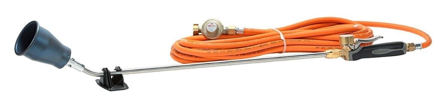 Express zestaw tytanowy 150kW palnik dekarski 6214R1 kielich 70mm, lanca 600mm, do papy, obrotowy